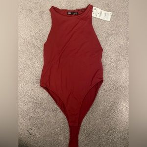 high neck zara bodysuit